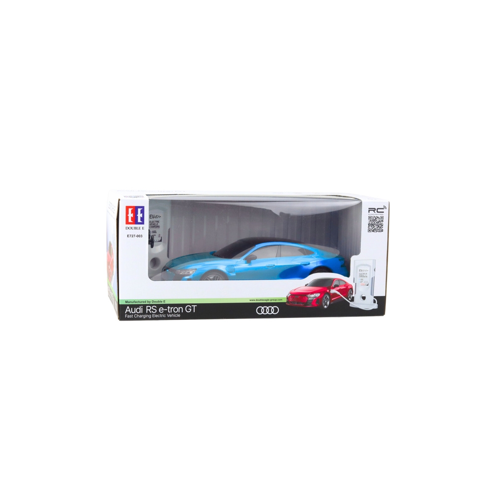 Samochód Audi RS E-tron GT Zdalnie Sterowany RC Niebieski 1:14