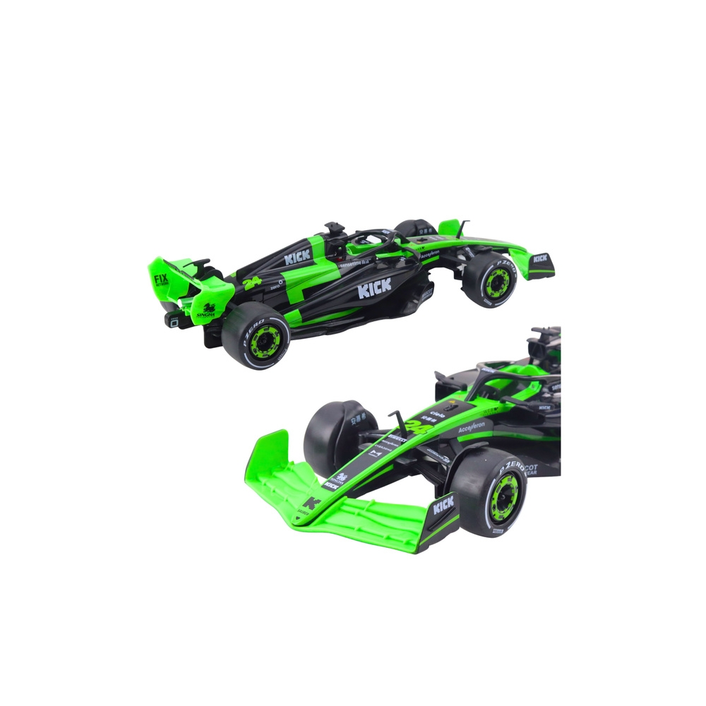 RC Sauber F1 C44 nuotoliniu būdu valdomas lenktynininkas juodai žalias 1:16-Žaislai, Auto ir transporto žaislai, Valdomos radijo