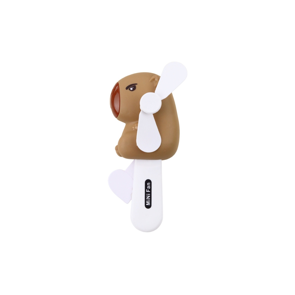 Vėjo malūnas Capybara rankinis ventiliatorius vaikams 14,5 cm Mix-Žaislai, Kūdikiams, Žaislai mažyliams (iki 4 m.