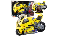 Konstruktorius Motociklas 2in1 dirbtuvių žibintai garsai dūmai geltoni 43cm