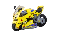 Konstruktorius Motociklas 2in1 dirbtuvių žibintai garsai dūmai geltoni 43cm