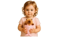 Pliušinė Capybara undinė Mermaid Pink 28cm
