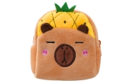 Pliušinė piniginė su raktų pakabuku Capybara Pineapple Yellow 9,5 x 8 cm-Drabužiai ir aksesuarai, Aksesuarai, Rankinės, kuprinės