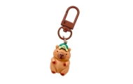Mini raktų pakabukų rinkinys Capybara figūrėlės raktų papuošalai 4 vnt.
