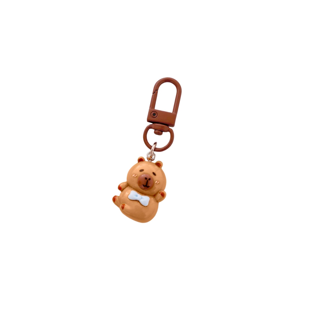 Mini raktų pakabukų rinkinys Capybara figūrėlės raktų papuošalai 4 vnt.