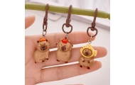 Zestaw Mini Breloczki Kapibara Figurki Ozdoby Do Kluczy 4 szt.