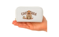 Dviejų skyrių piniginė Capybara 12,5 x 8,5 cm, balta-Drabužiai ir aksesuarai, Aksesuarai, Rankinės, kuprinės, lagaminai-e-vaikas