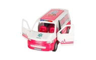 Mobilny Szpital Karetka Ambulans 2W1 Lalka Doktor Akcesoria Medyczne