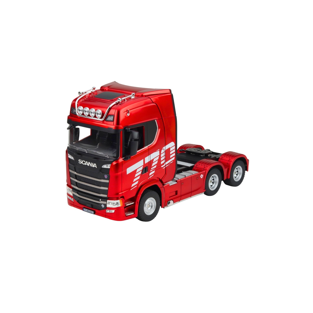 Nuotoliniu būdu valdomas Scania vilkikas RC Huina 1501, raudonas, 1:18-Žaislai, Auto ir transporto žaislai, Valdomos radijo bang
