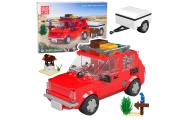 Konstruktorius Fiat 126 Maluch su priekaba, 393 el.-Žaislai, Konstruktoriai, Lego, statybiniai blokai-e-vaikas