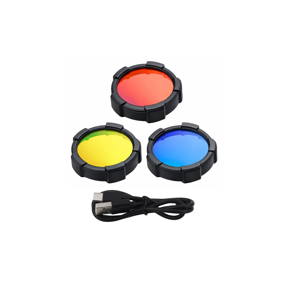 LED prožektorius Saulės 6 režimai Powerbank Keičiami filtrai 19 cm-Namai, laisvalaikis, turizmas, Turizmas-e-vaikas
