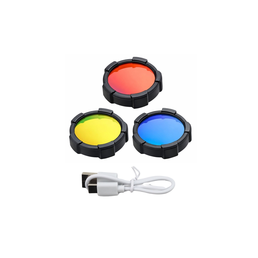 LED prožektorius Saulės 6 režimai Powerbank Keičiami filtrai 23 cm-Namai, laisvalaikis, turizmas, Turizmas-e-vaikas