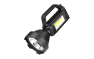 Latarka Turystyczna Robocza Reflektor LED 4 Tryby Powerbank