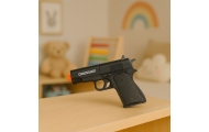 Mini Pistolet Broń Na Naboje I Łuski Czarny 13,5 cm