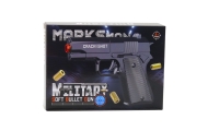 Mini Pistolet Broń Na Naboje I Łuski Czarny 13,5 cm