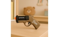 Mini Pistolet Broń Na Naboje I Łuski Czarno-Brązowy 13,5 cm