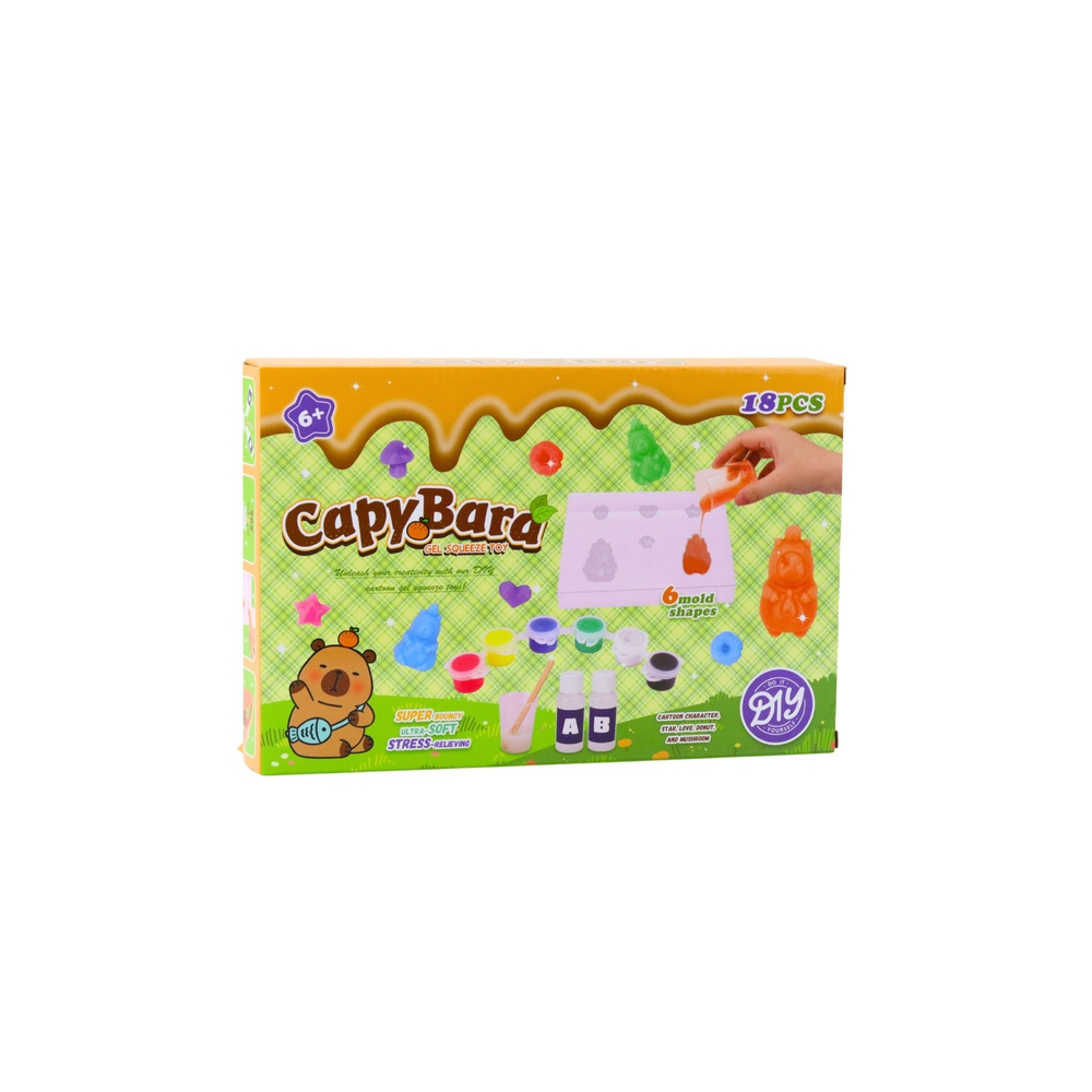Kūrybinis gelinių figūrėlių kūrimo rinkinys Capybara 18 el.-Žaislai, Kūrybiniai žaislai, Kūrybiniai rinkiniai-e-vaikas