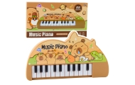 Vaikų muzikinis pianinas "Kapibara" mini klaviatūra 22 klavišai