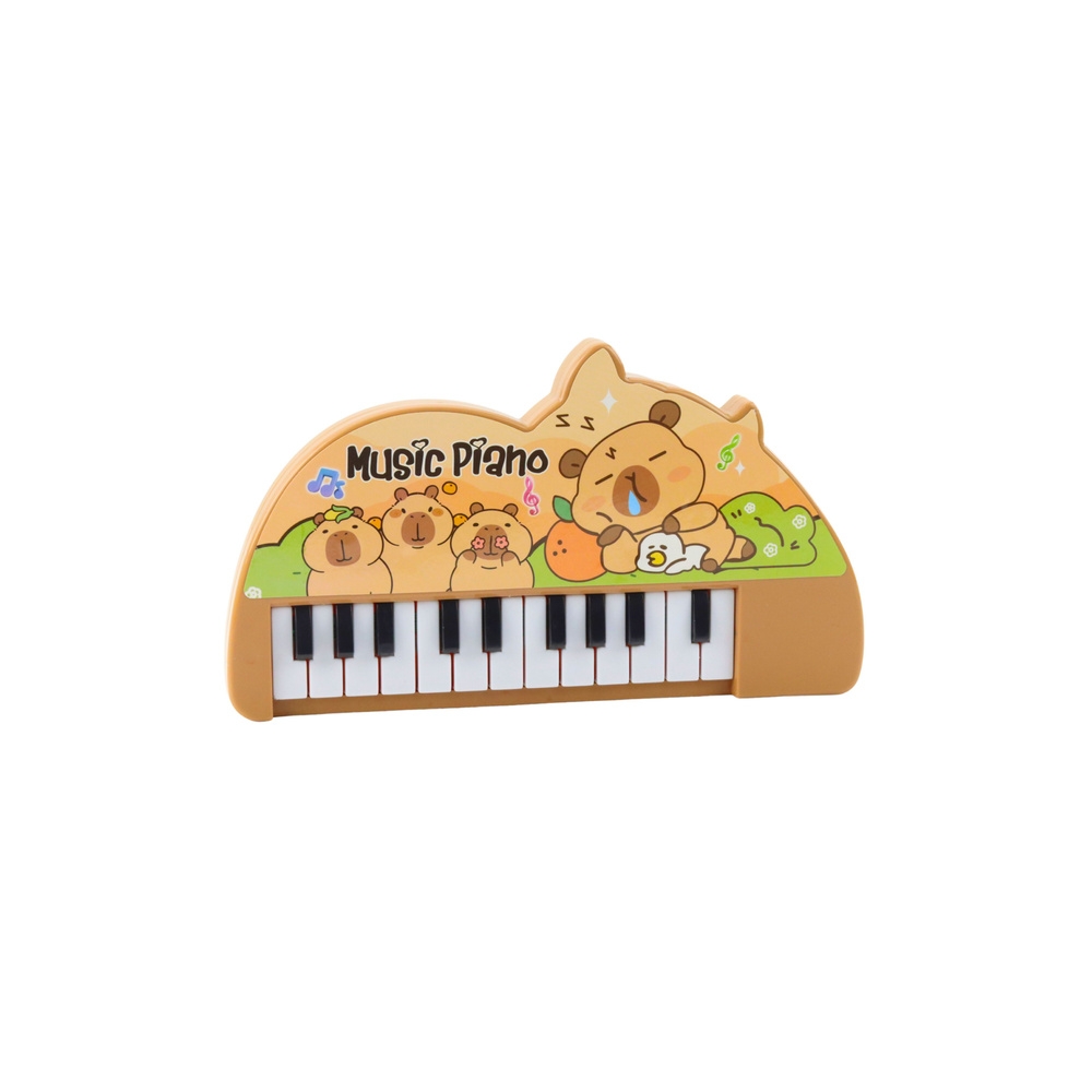 Vaikų muzikinis pianinas "Kapibara" mini klaviatūra 22 klavišai