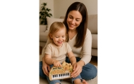 Pianinko Muzyczne Dla Dzieci Kapibara Mini Keyboard 22 Klawisze