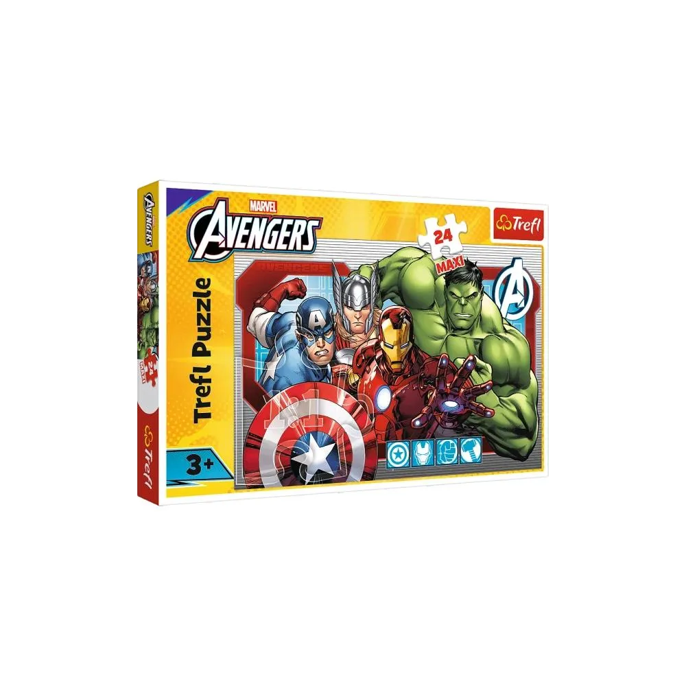 Dėlionė 24 Maxi - Visada teisus - Disney Marvel The Avengers Trefl 14378