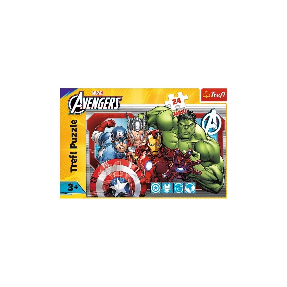 Dėlionė 24 Maxi - Visada teisus - Disney Marvel The Avengers Trefl 14378