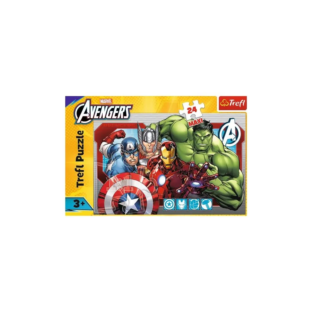 Dėlionė 24 Maxi - Visada teisus - Disney Marvel The Avengers Trefl 14378