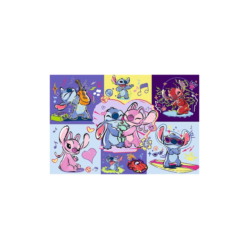 Dėlionė – 300 dalių – „Išprotėjęs Stitch“ – „Disney Lilo ir Stitch“ – „Trefl“ 23033-Žaislai, Dėlionės, Dėlionės iki 500 detalių-