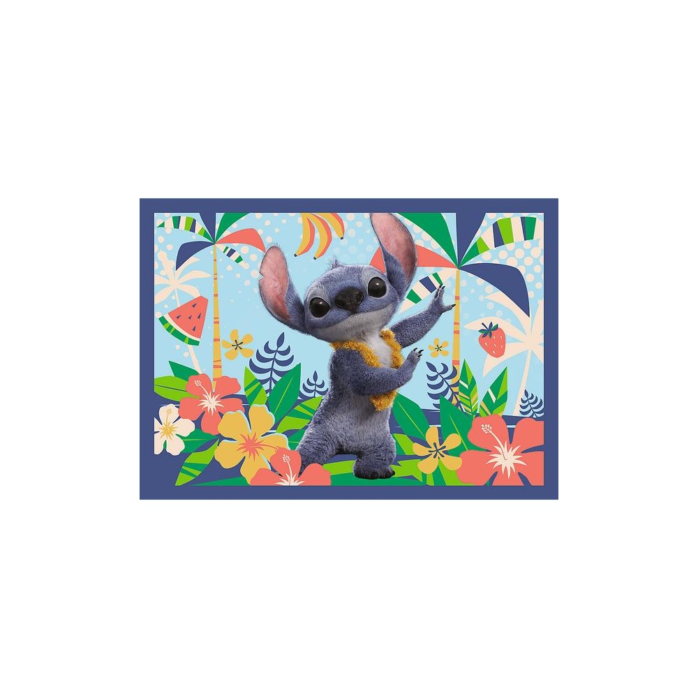 Dėlionė - 4in1 (25, 48, 54, 70) - Atostogos Havajuose - Disney Stitch - Trefl 34666-Žaislai, Dėlionės, Dėlionės iki 500 detalių-