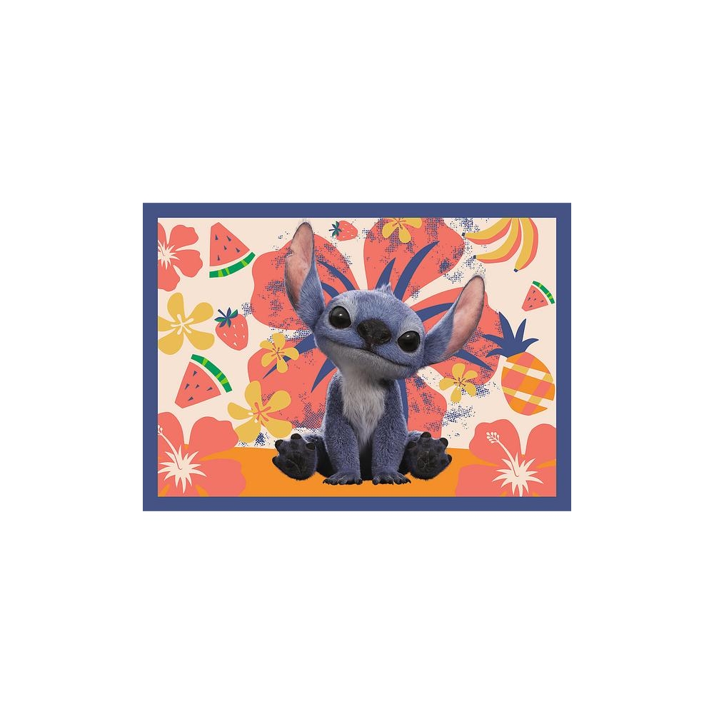 Dėlionė - 4in1 (25, 48, 54, 70) - Atostogos Havajuose - Disney Stitch - Trefl 34666-Žaislai, Dėlionės, Dėlionės iki 500 detalių-