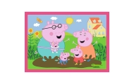 Puzzle - 4w1 (12, 15, 20, 24) - Peppa uwielbia przygody - Świnka Peppa - Trefl 34672