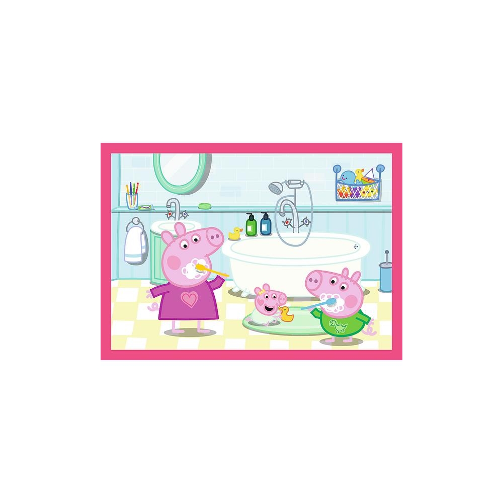 Dėlionė – 4 viename (12, 15, 20, 24) – Peppa mėgsta nuotykius – Peppa – Trefl 34672-Žaislai, Dėlionės, Dėlionės iki 500 detalių-