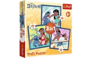 Puzzle - 3w1 (20, 36, 50) - Czas ze Stitchem - Lilo and Stitch - Trefl 34896