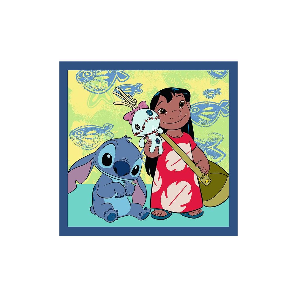Puzzle - 3w1 (20, 36, 50) - Czas ze Stitchem - Lilo and Stitch - Trefl 34896