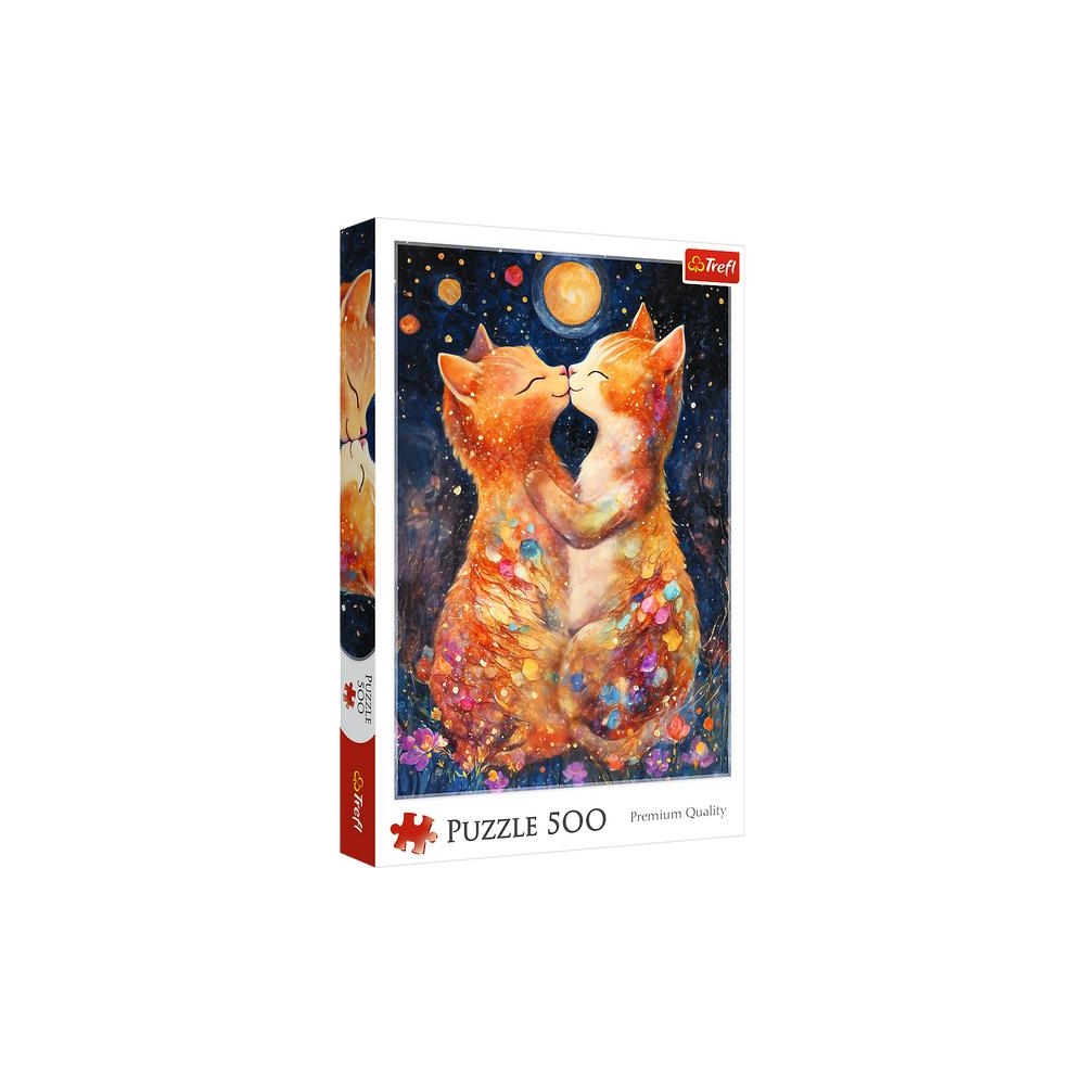 Dėlionė - 500 - Bučinys mėnulio šviesoje - Trefl 37546-Žaislai, Dėlionės, Dėlionės nuo 500 detalių-e-vaikas