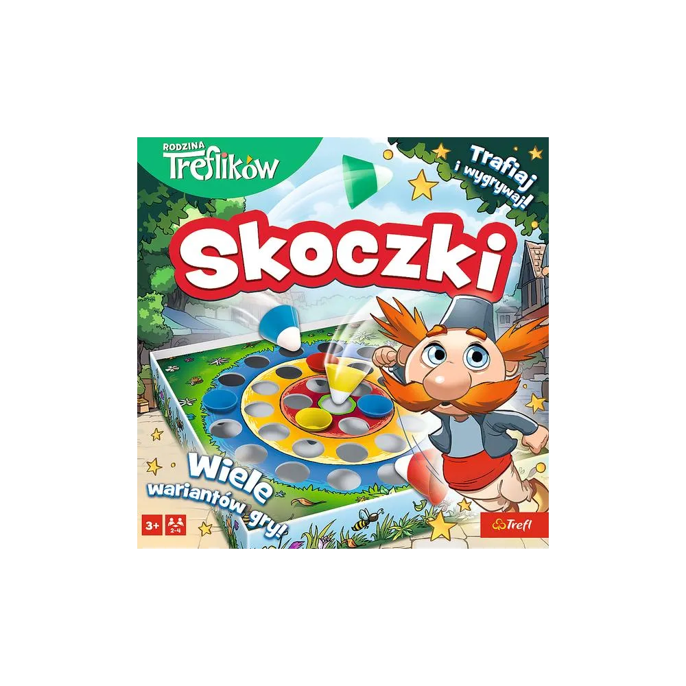 Arkadinis šokinėjimo žaidimas Treflikų šeima Trefl 02820-Žaislai, Stalo žaidimai, Įvairūs stalo žaidimai-e-vaikas