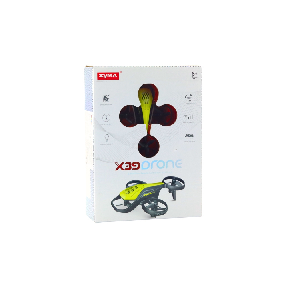 Mini Dron Zdalnie Sterowany RC Syma X36 Czteroosiowy Akrobacje Żółty