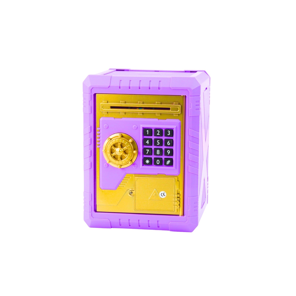 Elektroninis seifas vaikams su PIN kodu Purple-Dovanoms, Taupyklės-e-vaikas