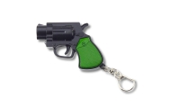 Mini Pistolet Rewolwer Brelok Gadżet Światło LED Laser 6,5 cm