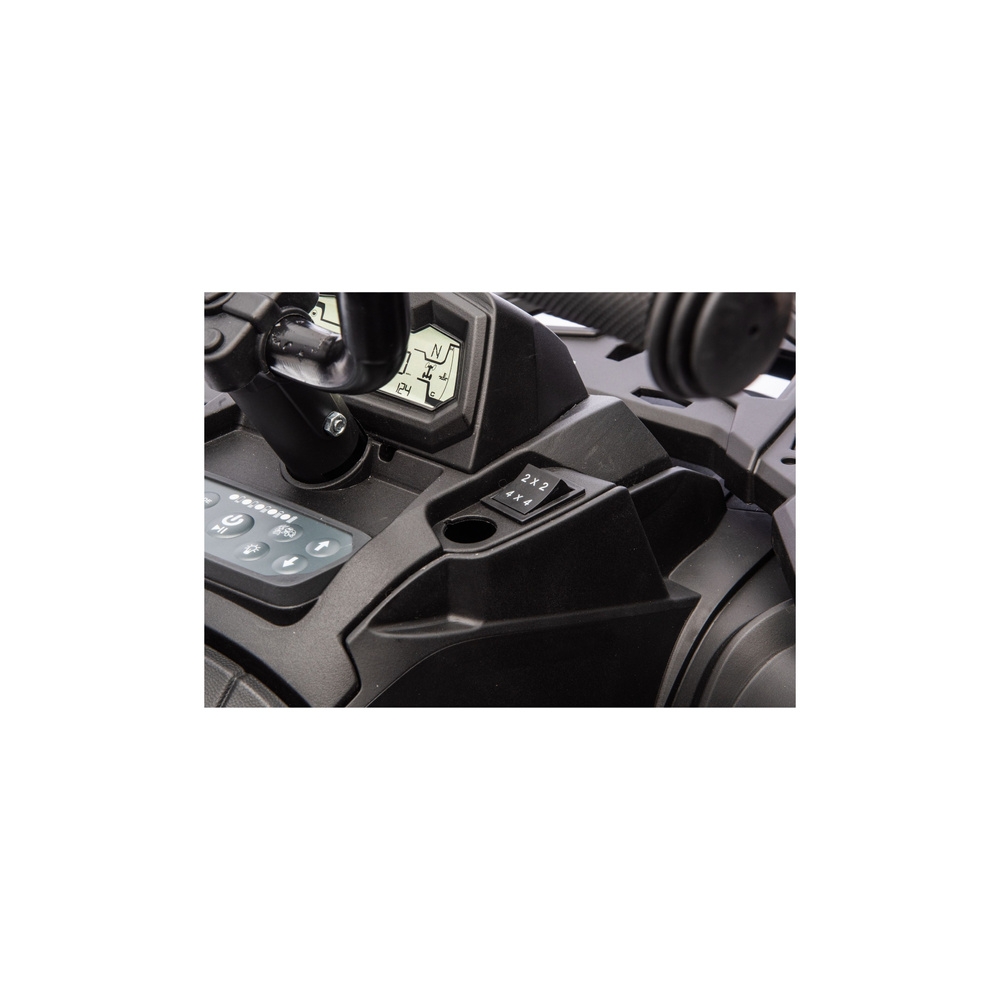 Baterijinis keturratis ATV su 6 ratais ir priekaba JC606, 24 V, 4x4, mėlynos spalvos-Elektromobiliai vaikams, Keturračiai ir bag