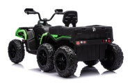 Baterijinis keturratis visureigis su priekaba JC606, 24 V, 4x4, žalias-Elektromobiliai vaikams, Keturračiai ir bagiai-e-vaikas