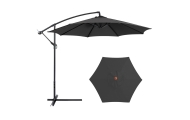 Parasol Ogrodowy Boczny Z Regulacją Pochyłu Pokrowiec 350 x 250cm Antracyt