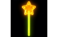 Różdżka Fluorescencyjna Gwiazda Świecąca W Ciemności Stick Neon 22cm