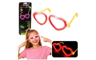 Okulary Fluorescencyjne Serca Świecące W Ciemności Stick Neon Czerwone