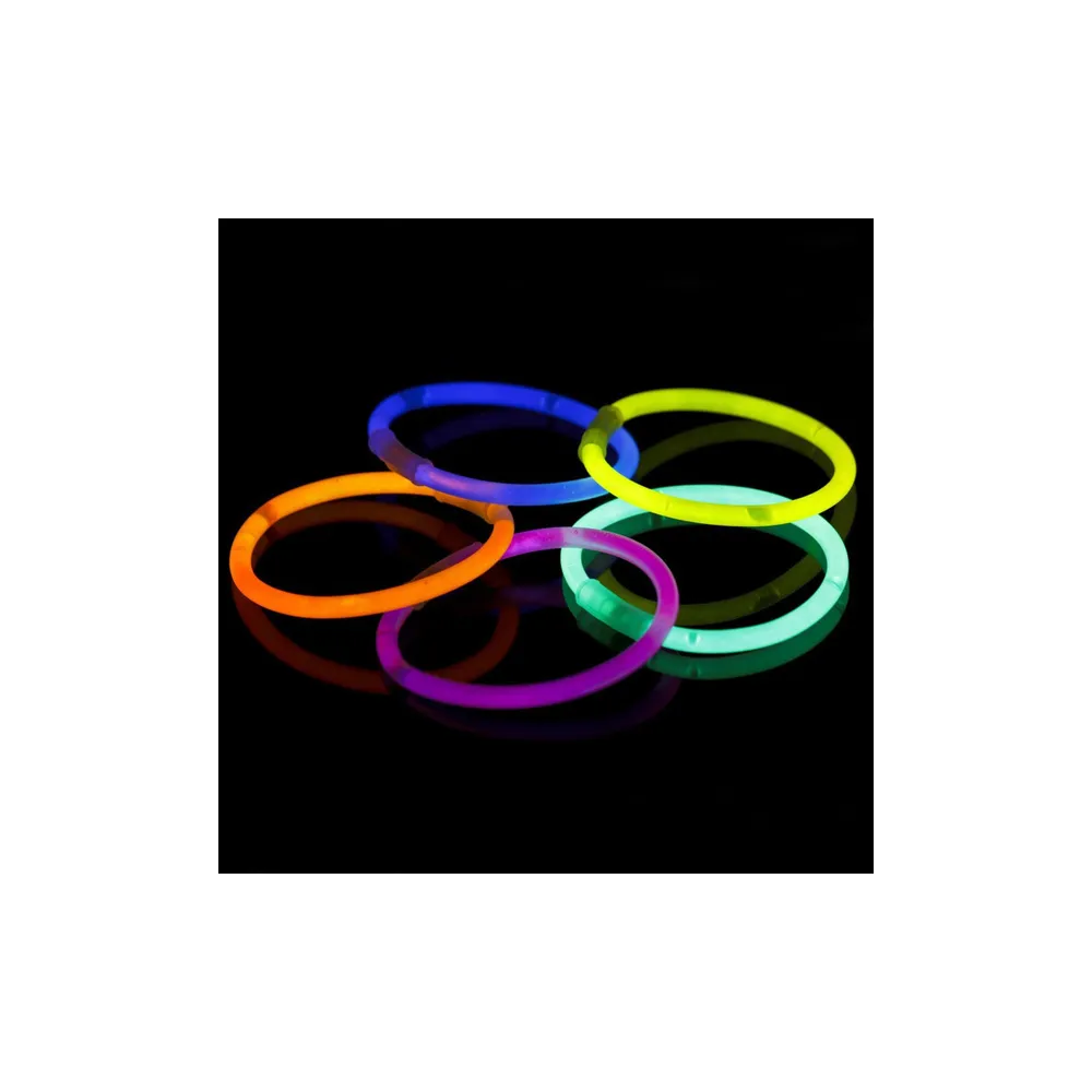 Bransoletki Opaski Fluorescencyjne Świecące W Ciemności Neon Stick 5 szt.