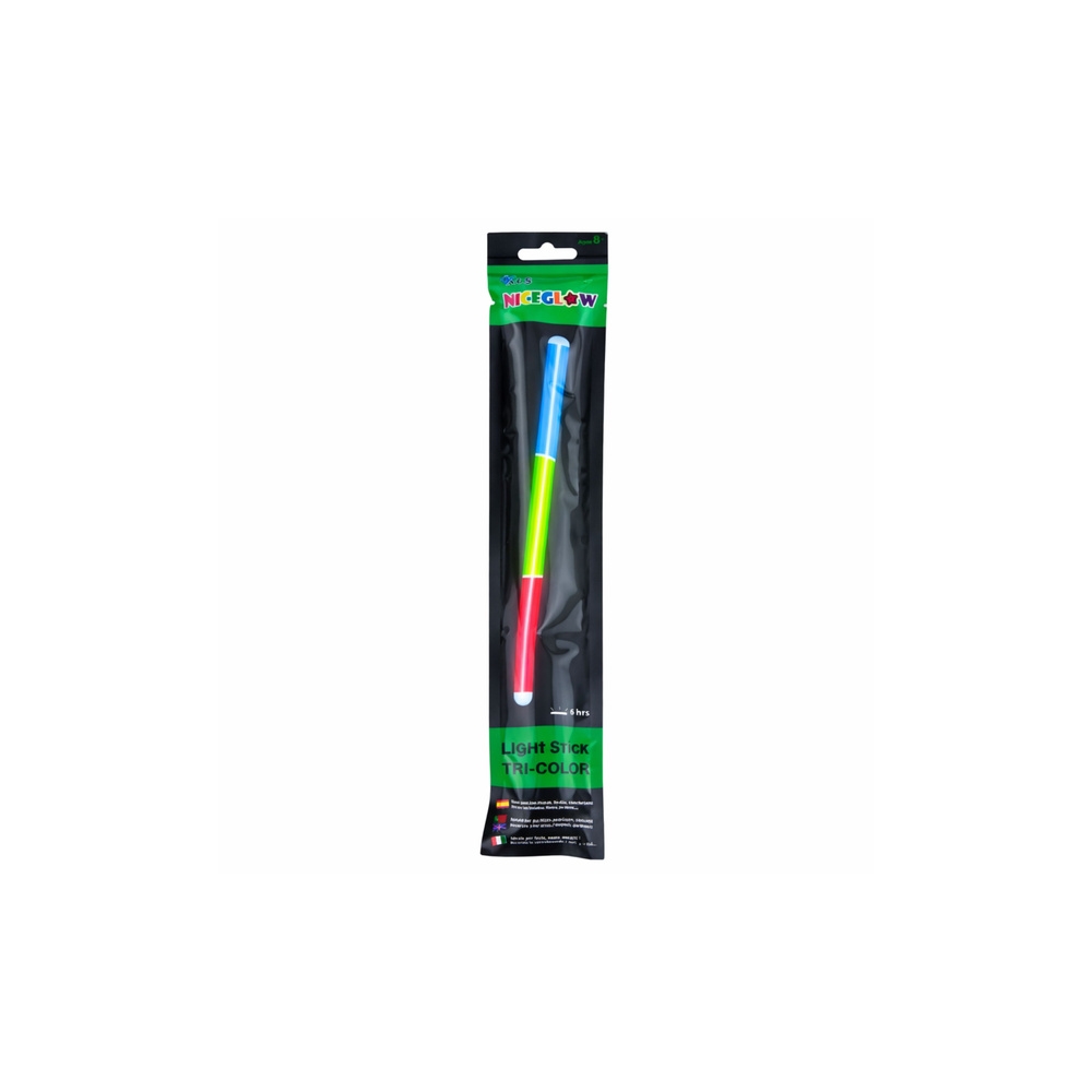 Pałka Trzykolorowa Fluorescencyjna Świeciąca W Ciemności Neon Stick 31,5 cm