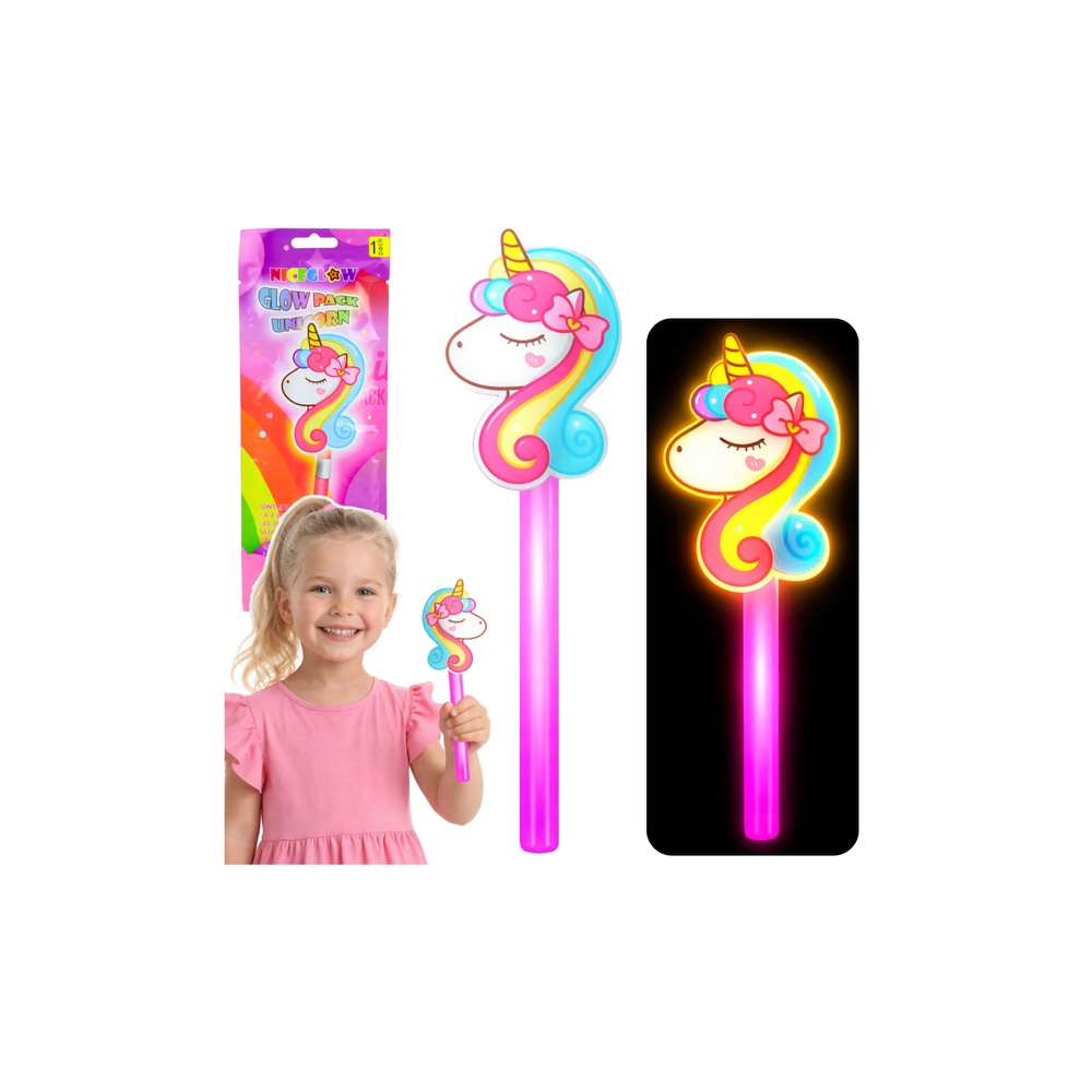 Fluorescuojanti vienaragio lazdelė, šviečianti tamsoje, „Neon Stick“, 25 cm