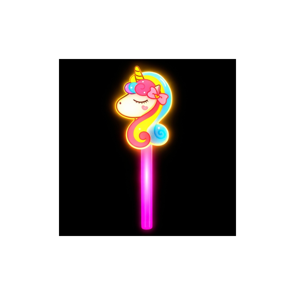 Różdżka Z Jednorożcem Fluorescencyjna Świecąca W Ciemnośći Neon Stick 25cm