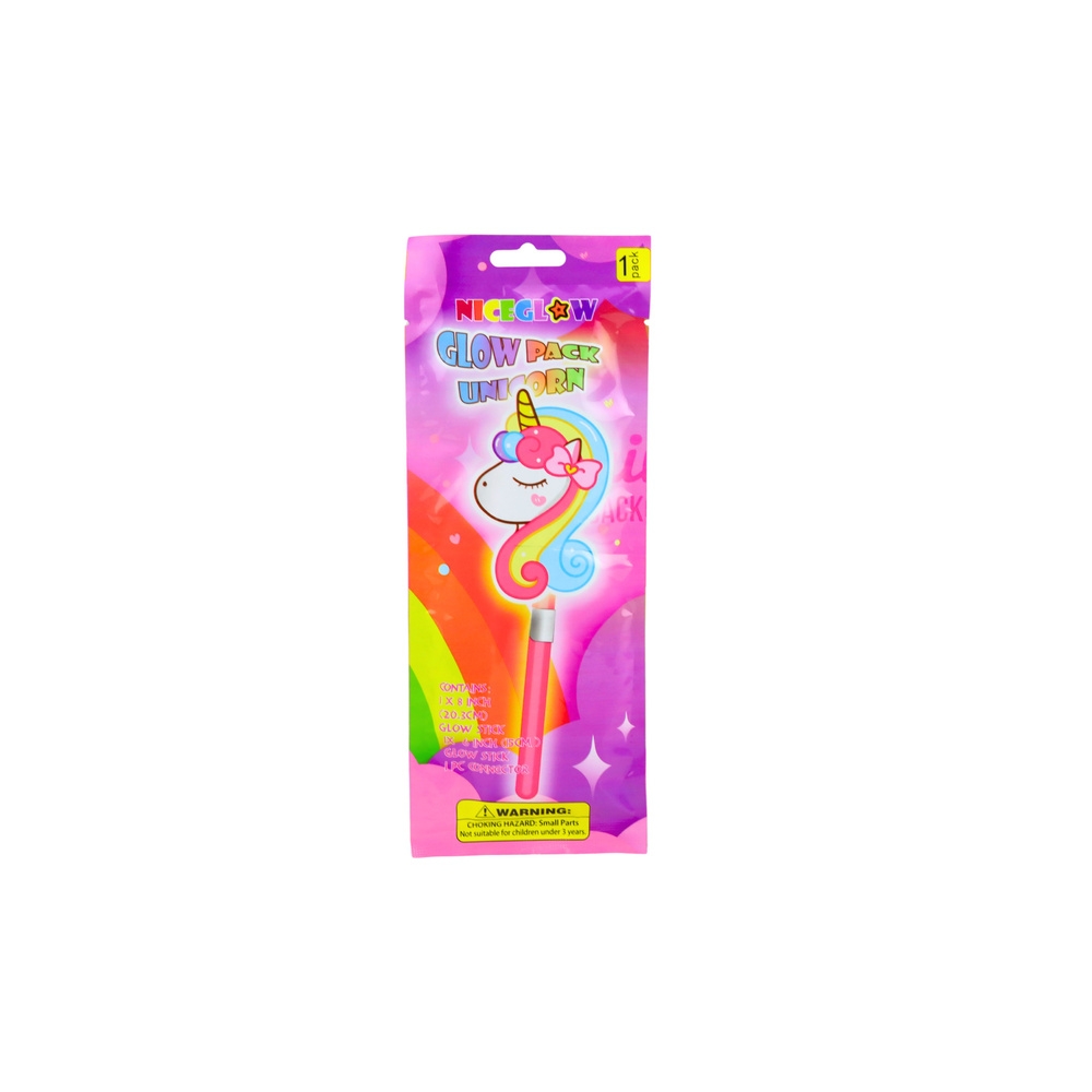 Fluorescuojanti vienaragio lazdelė, šviečianti tamsoje, „Neon Stick“, 25 cm
