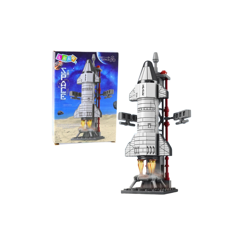 Konstruktorius Kosminės raketos paleidimo bokštas 107 el.-Žaislai, Konstruktoriai, Lego, statybiniai blokai-e-vaikas
